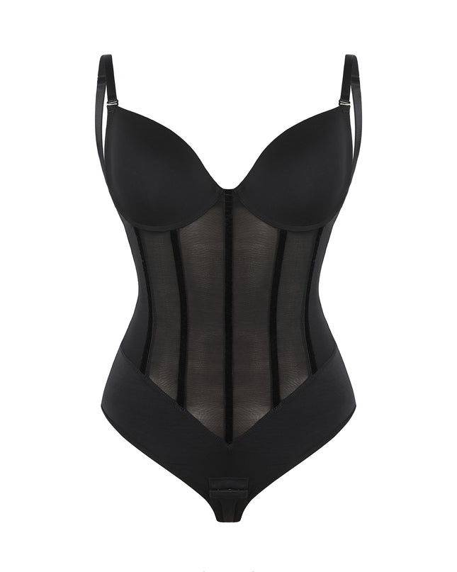 Body a corsetto schiena scoperta