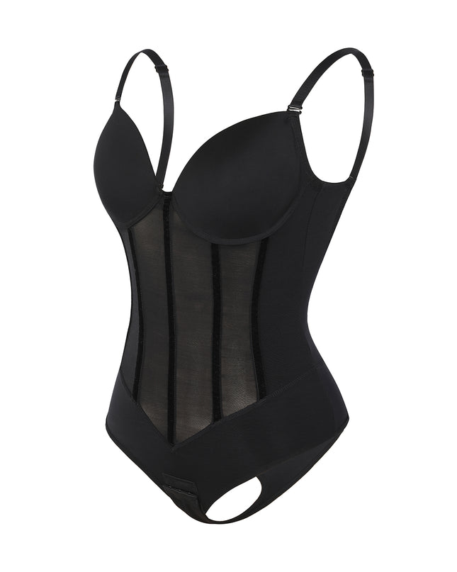 Body a corsetto schiena scoperta