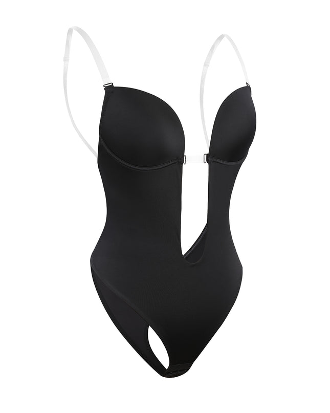 Body modellante schiena scoperta spalline trasparenti