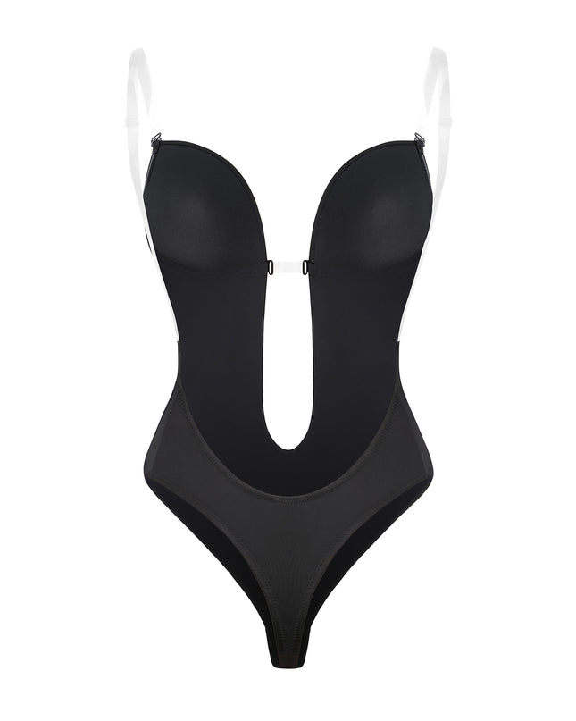 Body modellante schiena scoperta spalline trasparenti