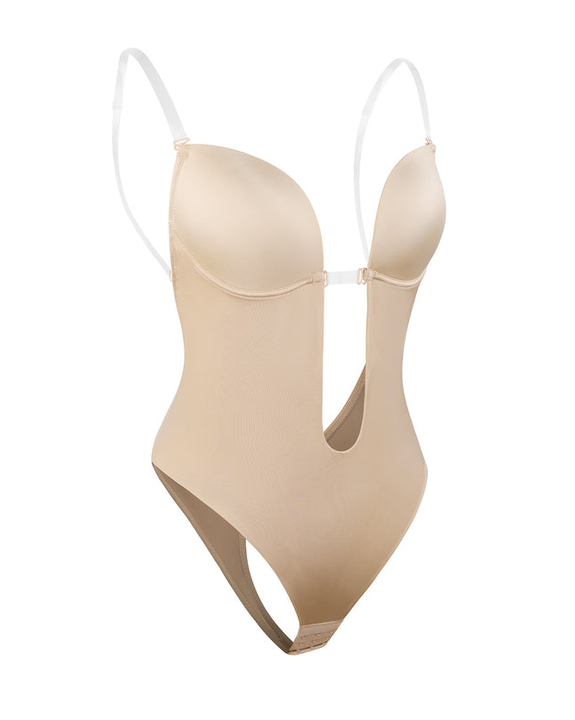 Body modellante schiena scoperta spalline trasparenti