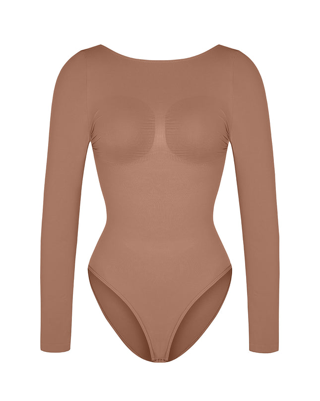 Body modellante a maniche lunghe