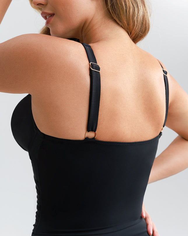 Costume da bagno modellante intero a gonna