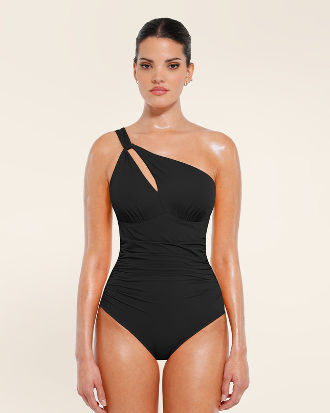 Costume da bagno modellante intero monospalla